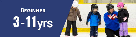 kids learn how to skate on city ice rinks